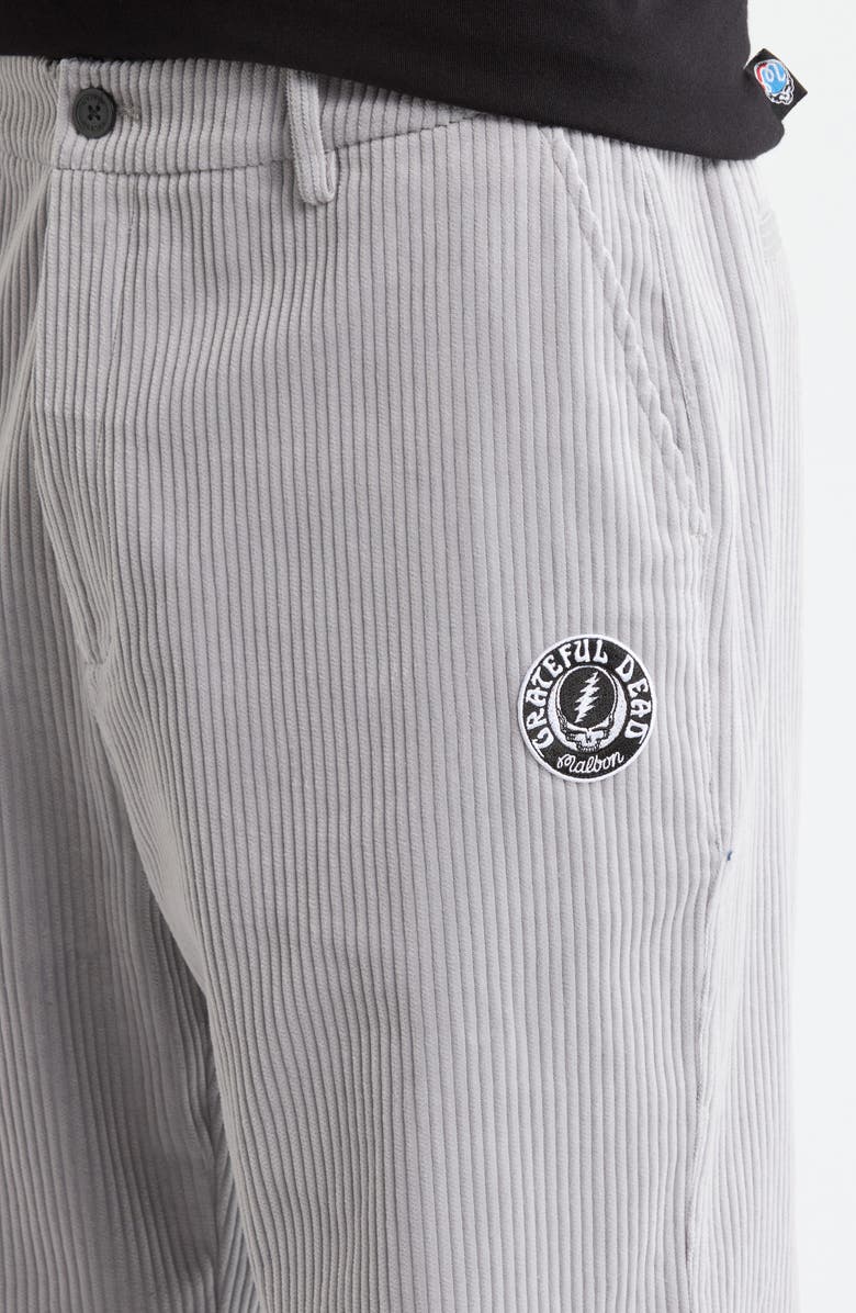 Malbon Golf Grateful Dead Corduroy Pants, Alternate, color, Grey