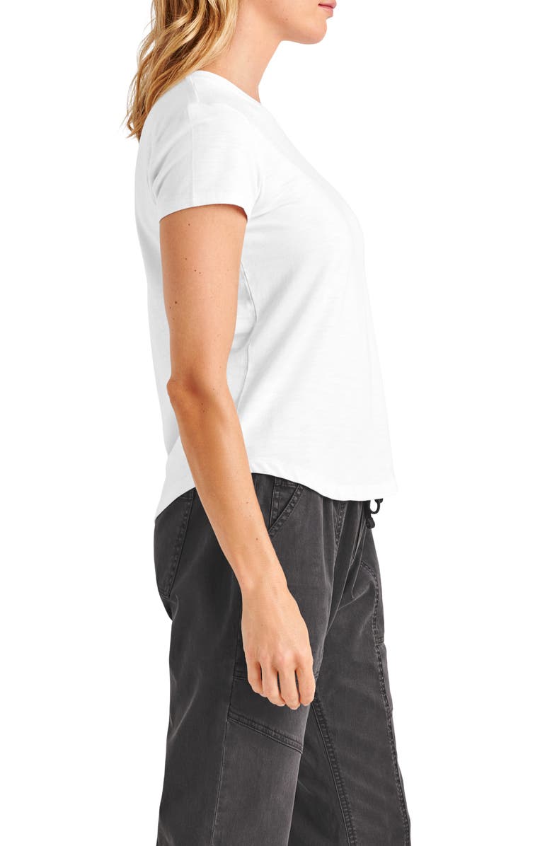 Splendid Abbie Cotton Blend Slub Jersey T-Shirt, Alternate, color, White
