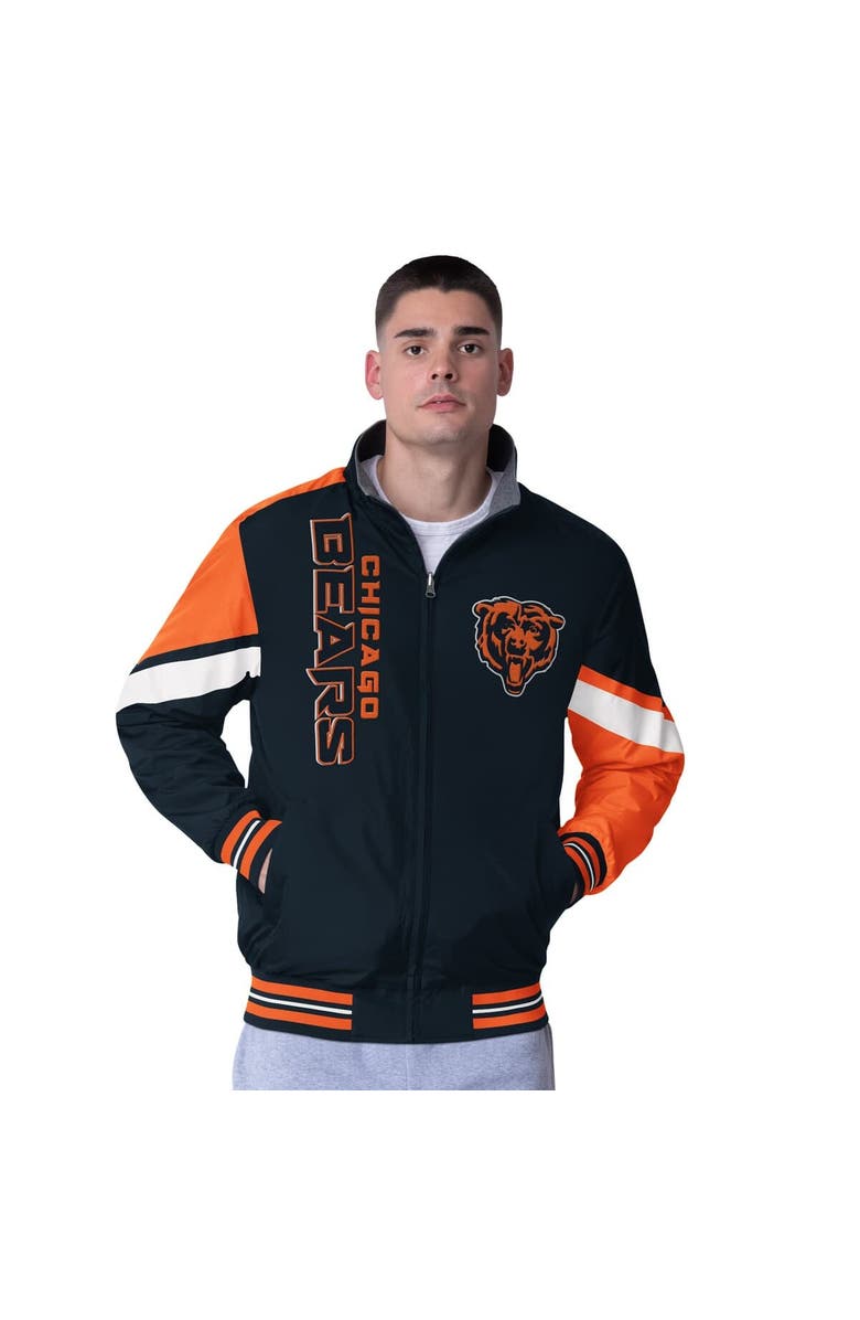 G-III Extreme Men's G-III Extreme Navy Chicago Bears Strong Arm Reversible Full-Zip Jacket, Alternate, color, Navy