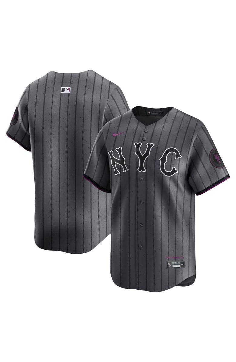 Nike Men's Nike Gray New York Mets City Connect Limited Jersey, Main, color, Gray