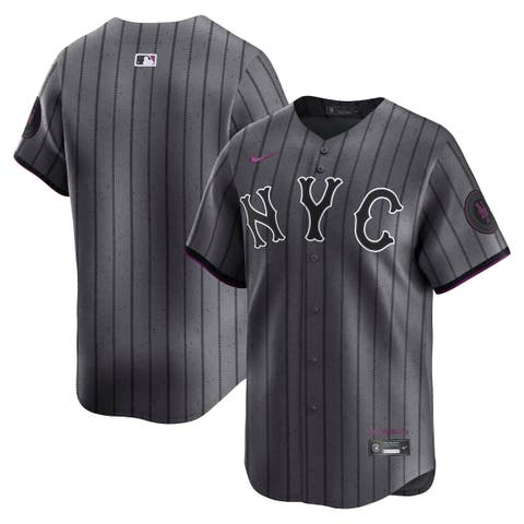 Men's Nike Gray New York Mets City Connect Limited Jersey