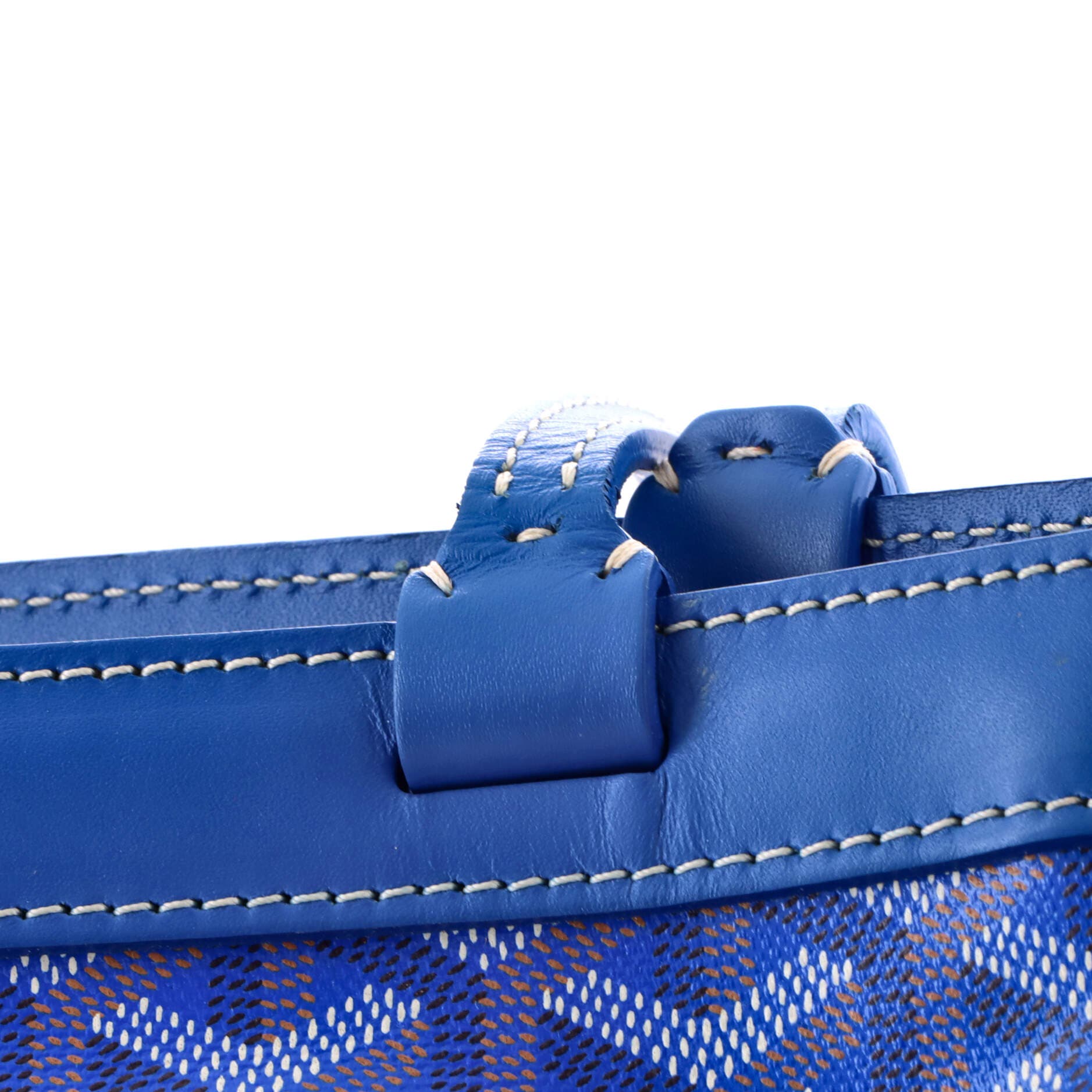 Pre-Owned Goyard Bellechasse Bag Coated Canvas PM, Alternate, color, Blue