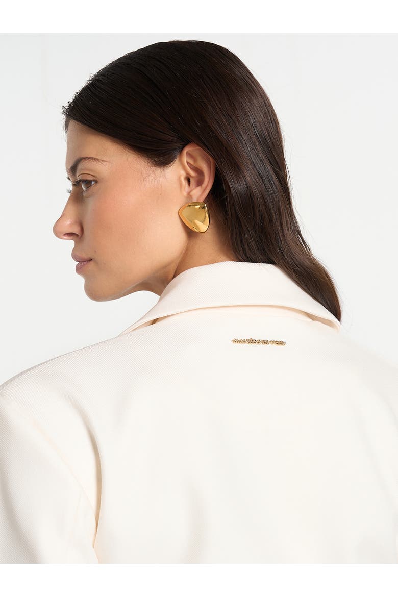 Prisca Structured Cropped Blazer, Alternate, color, Off White