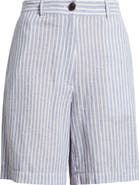 Caslon® Relaxed Linen Blend Bermuda Shorts