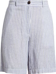 Caslon® Relaxed Linen Blend Bermuda Shorts