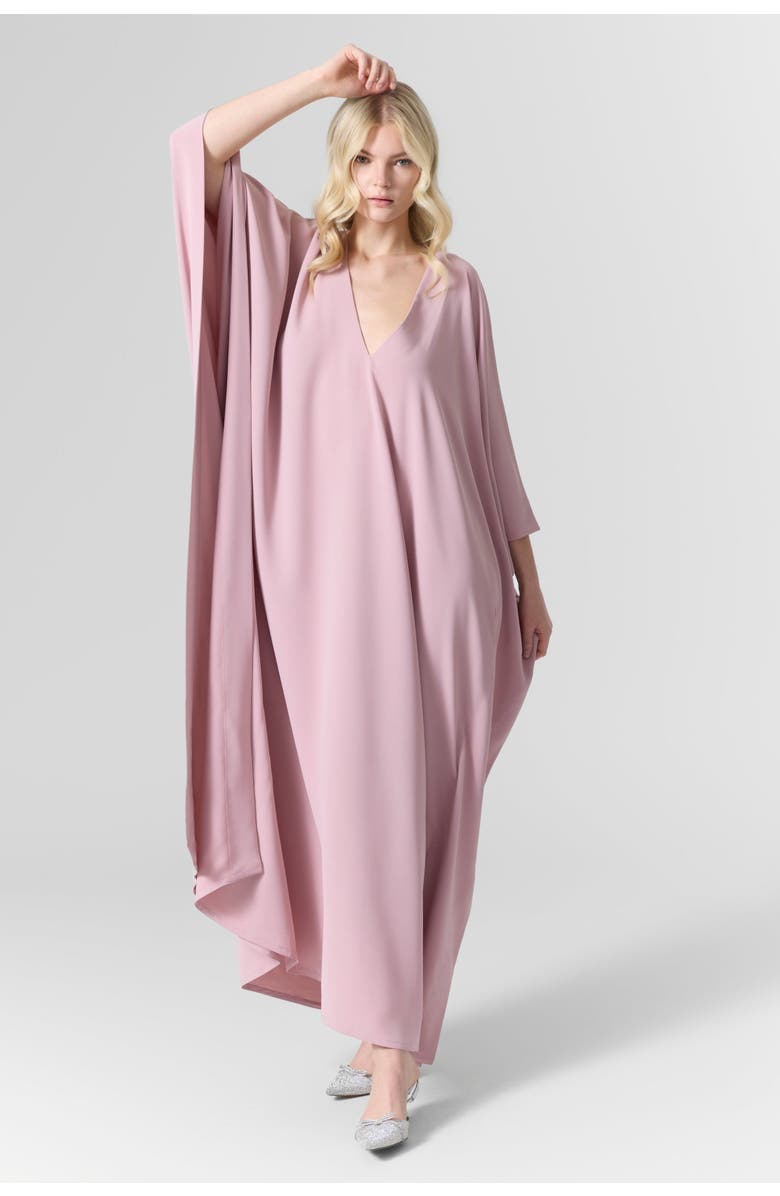 Le Fafo Luna Silk Crepe-Cady Gown, Main, color, Dusty Pink