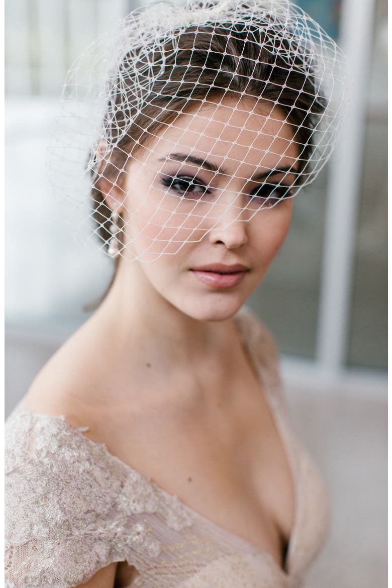 Dixie Birdcage Veil, Main, color, LIGHT IVORY