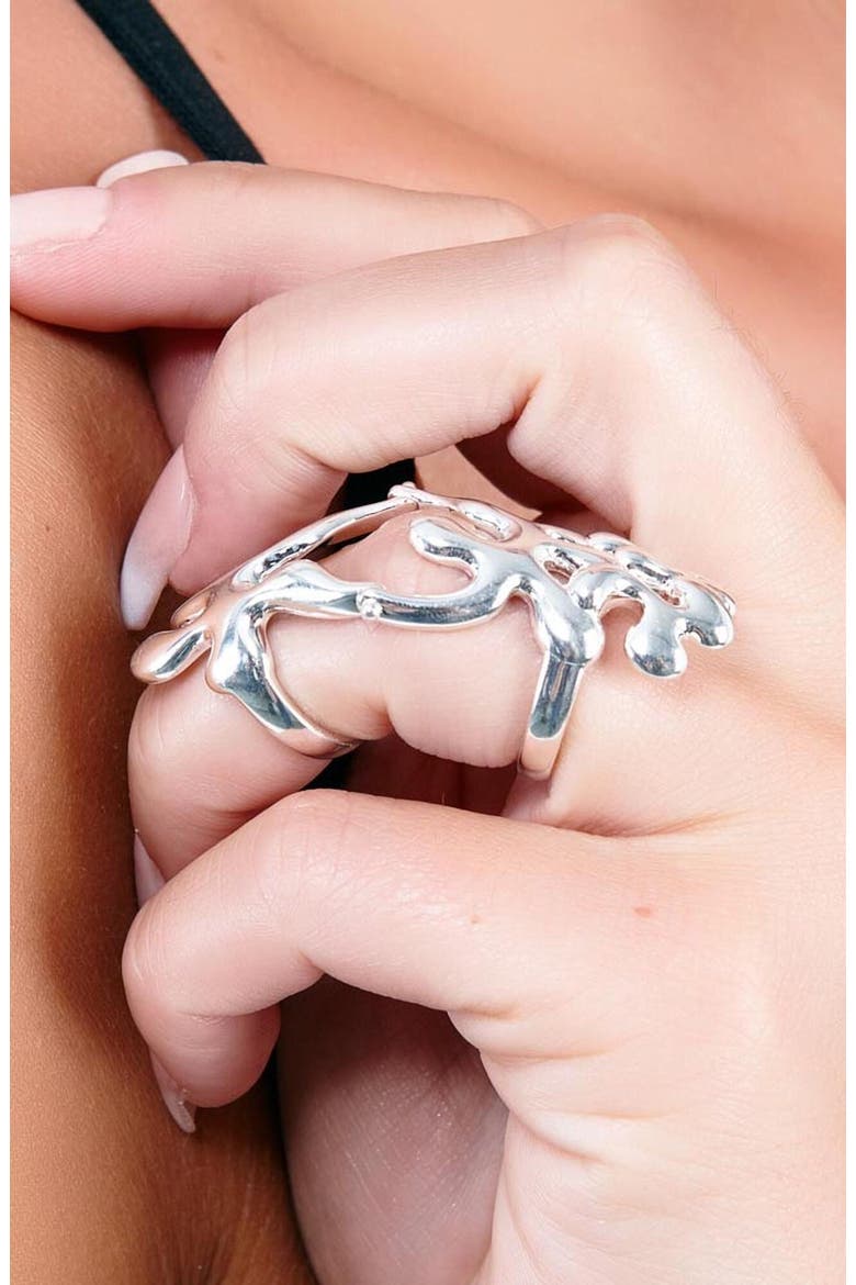 Splash Armour Ring, Alternate, color, Sterling Silver
