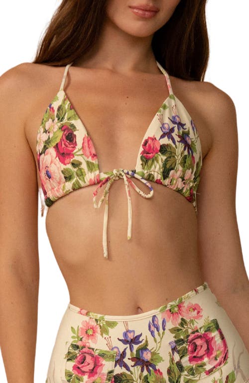 MONTCE Emma Triangle Bikini Top in Bouquet at Nordstrom, Size X-Small