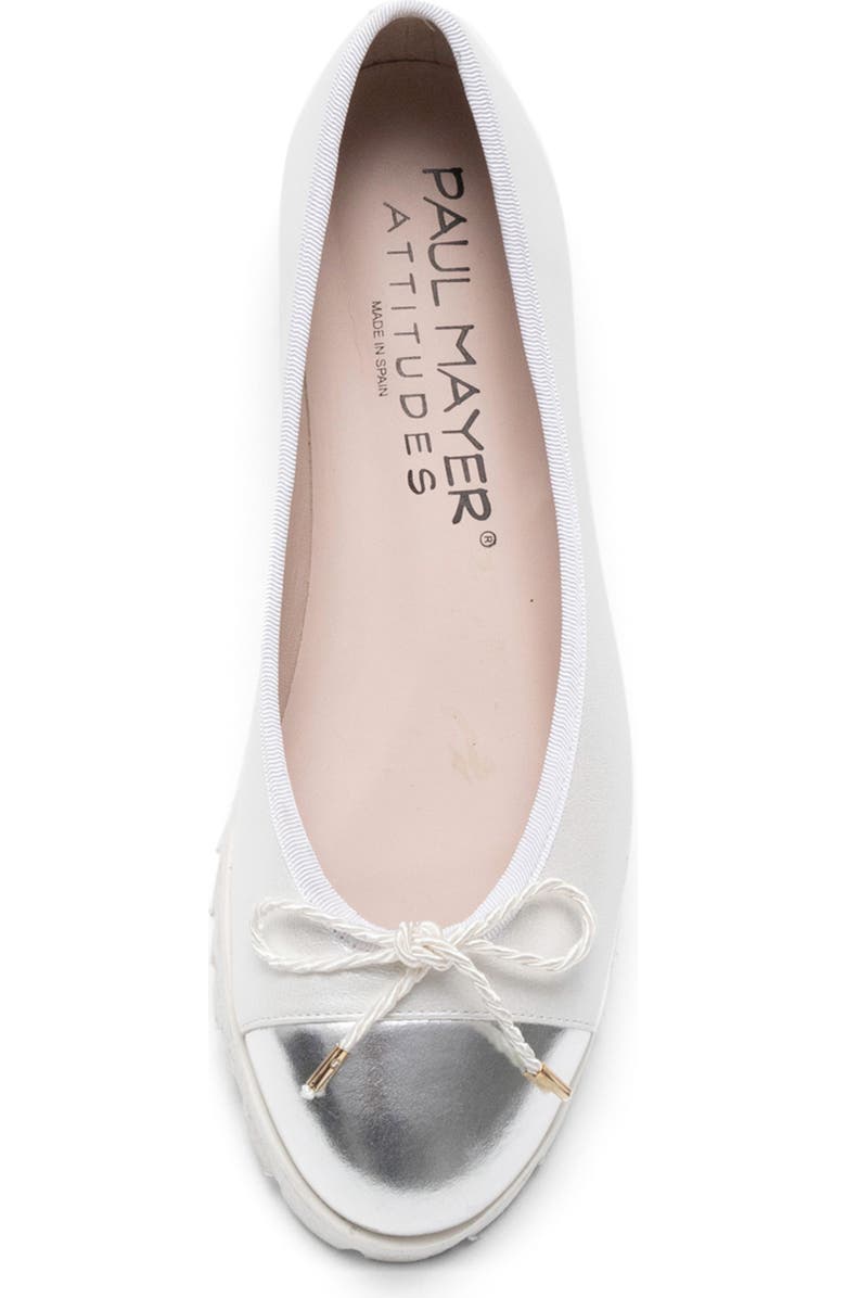 PAUL MAYER Bravo Lug Sole Ballet, Alternate, color, Metallic Silver