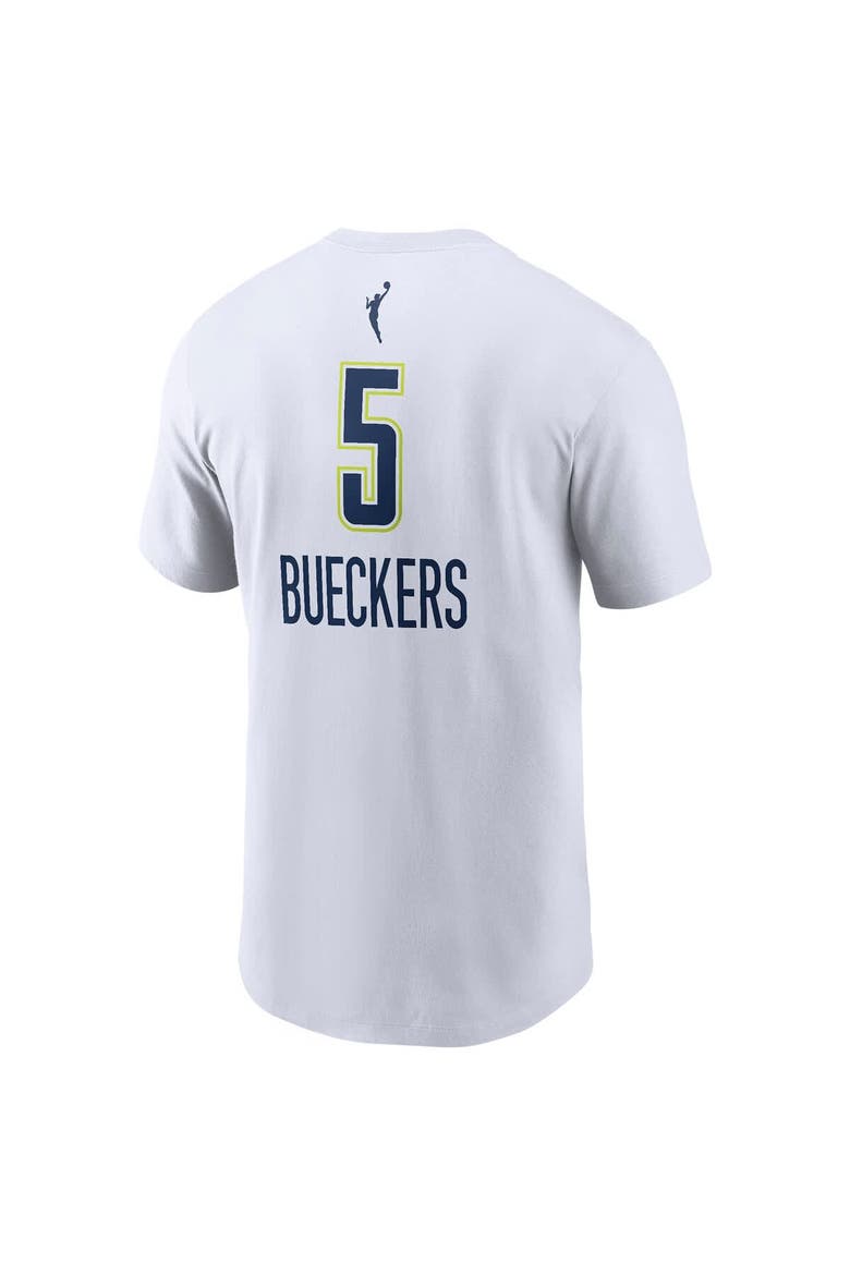 Men's Nike Paige Bueckers White Dallas Wings 2025 WNBA Draft Heroine Edition Name & Number T-Shirt, Alternate, color, White