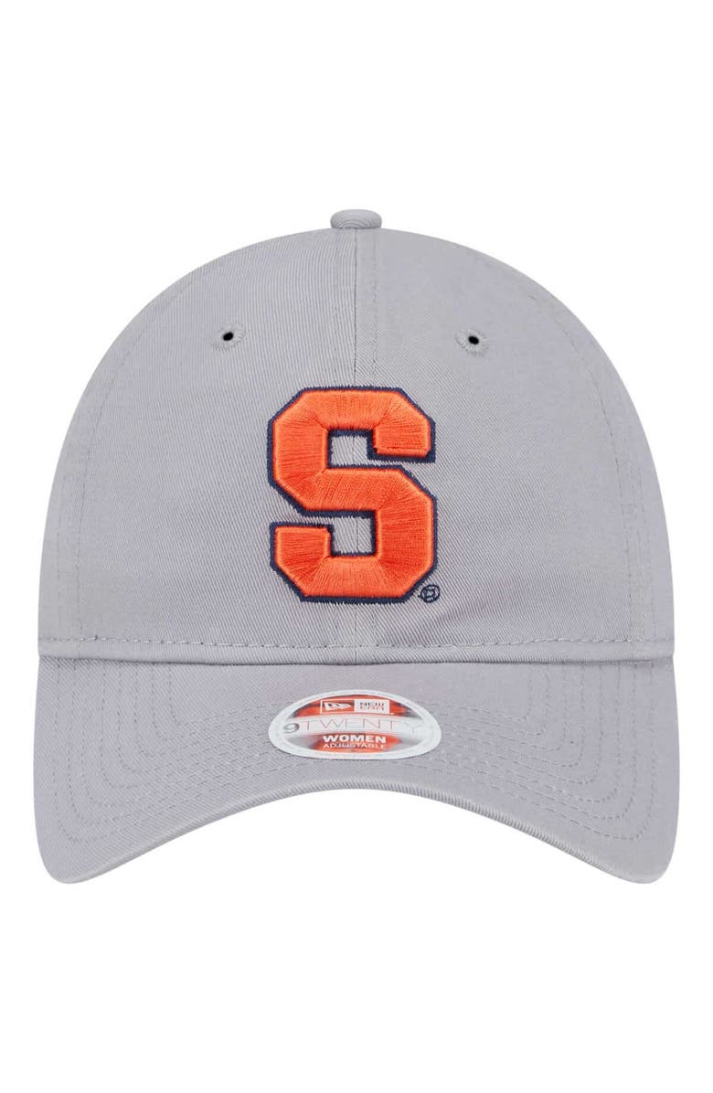 New Era Women's New Era  Gray Syracuse Orange Logo 9TWENTY Adjustable Hat, Alternate, color, 