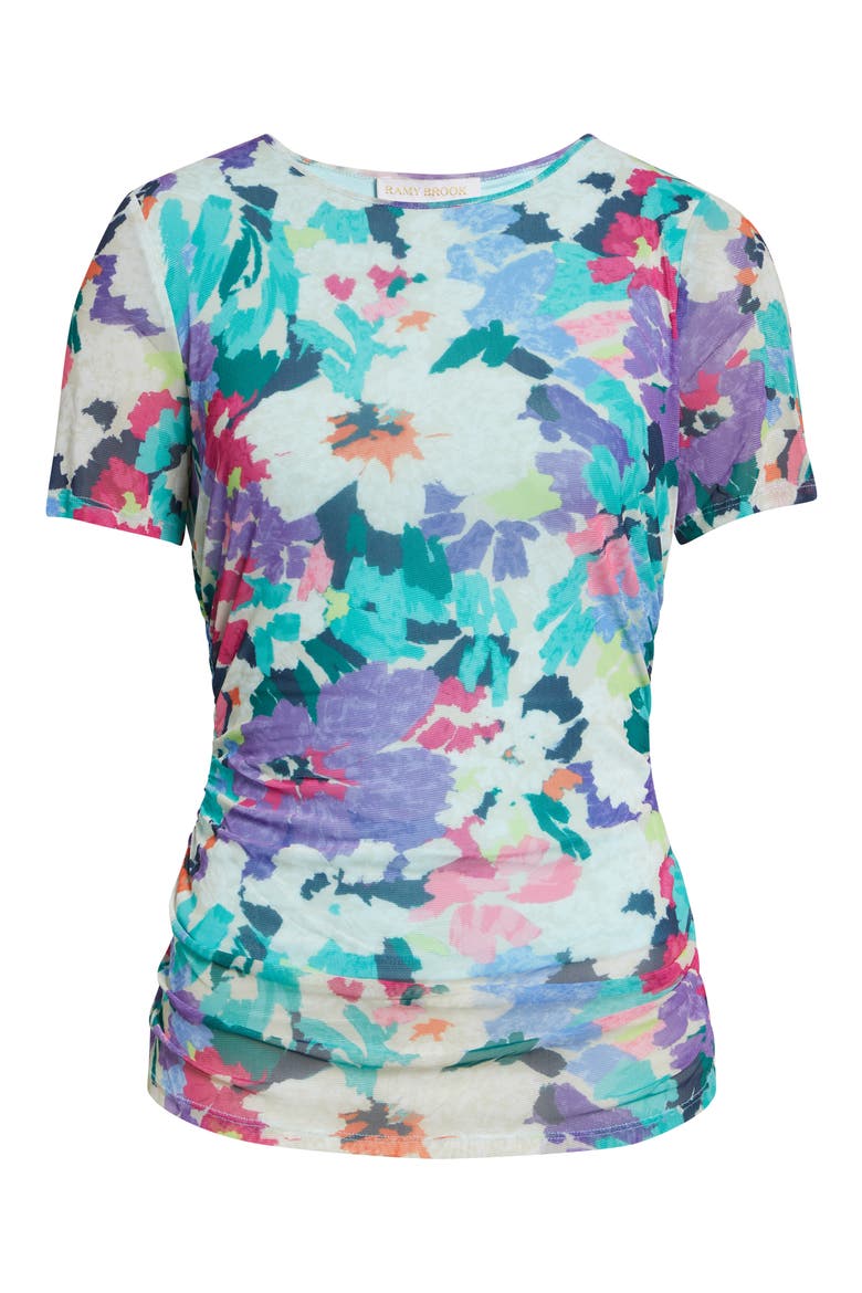 Ellie Floral Mesh Top, Alternate, color, GARDEN MESH