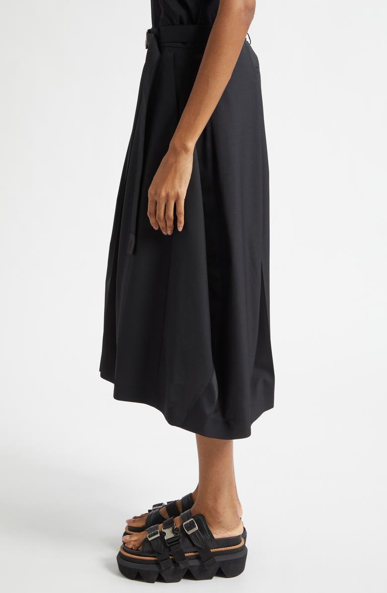 Sacai Belted Culottes, Alternate, color, Black