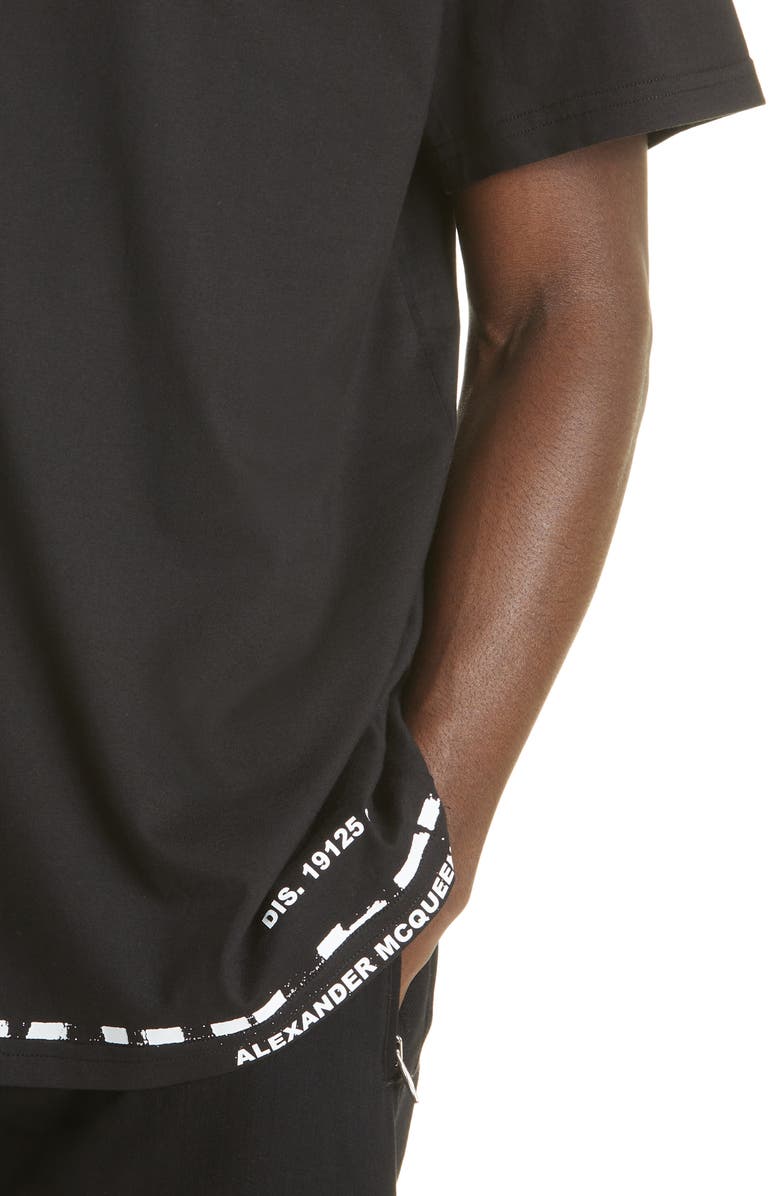 McQueen Men's Graffiti Logo Graphic Tee, Alternate, color,