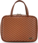 Stephanie Johnson Rosewood Cognac ML Traveler Cosmetics Case