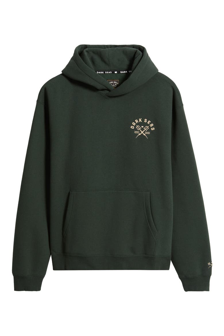 Alamo Logo Graphic Fleece Hoodie, Alternate, color, GREEN
