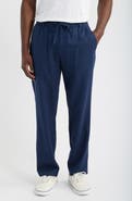 Mack Weldon Straight Leg Linen Blend Drawstring Pants