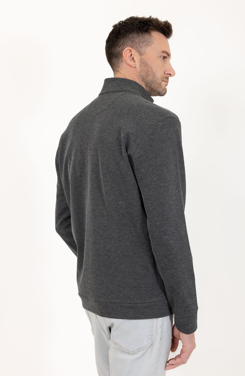 PINO BY PINOPORTE Casual Quarter Zip Pullover Sweater, Alternate, color, Charcoal