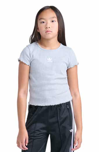 Kids' Lettuce Edge Cotton Rib T-Shirt
