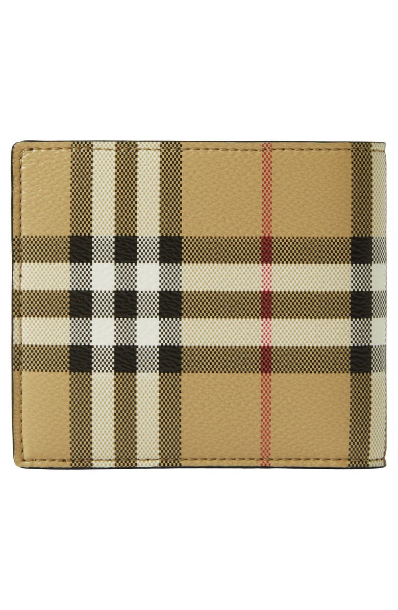 Burberry Vintage Check Coated Canvas Bifold Wallet, Alternate, color, 