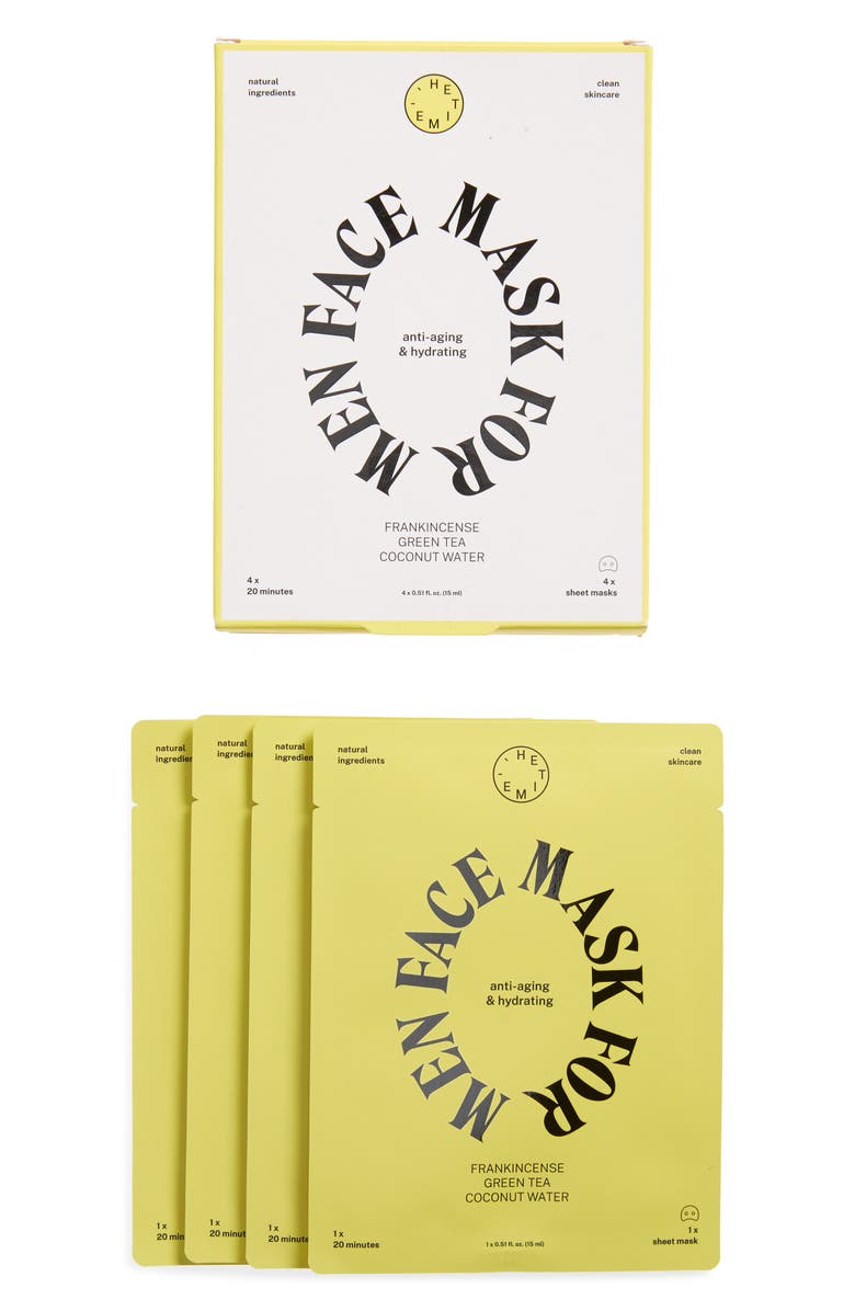 HETIME Anti-Aging & Hydration Face Mask, Main, color,