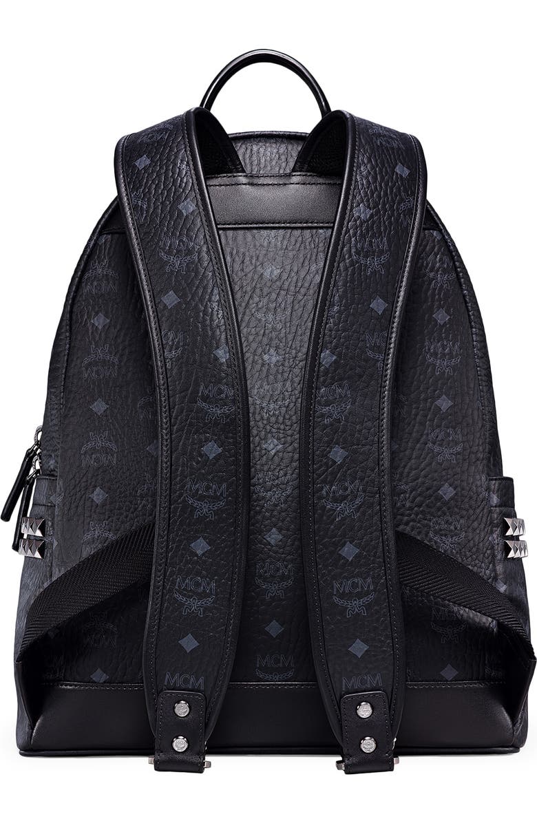 MCM Medium Stark Visetos Coated Canvas Backpack, Alternate, color,