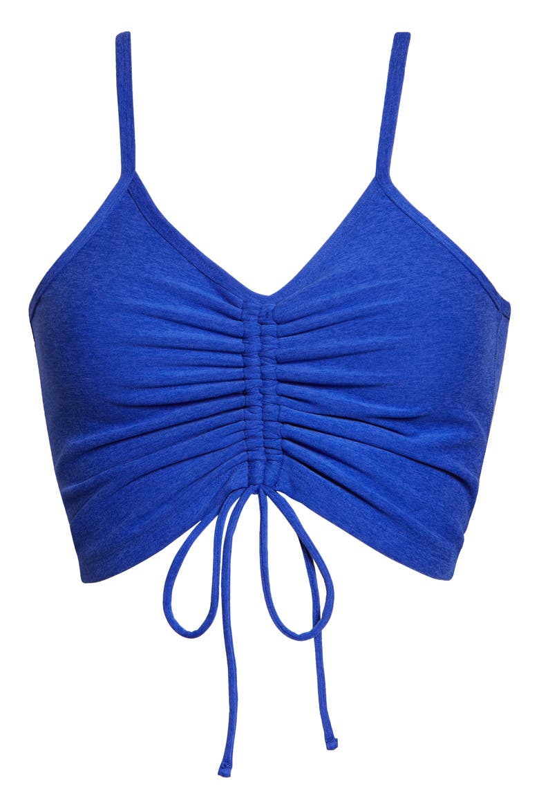 Ruched Crop Space Dye Tank, Alternate, color, SAPPHIRE BLUE HEATHER