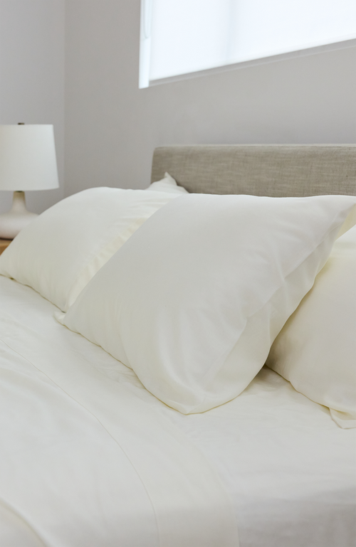 Slumber Cloud Performance Linen Blend Pillowcases In Brown