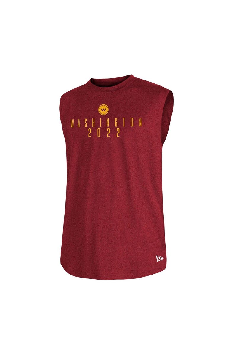 New Era Men's New Era Burgundy Washington Commanders Team Muscle Tank Top, Alternate, color, 