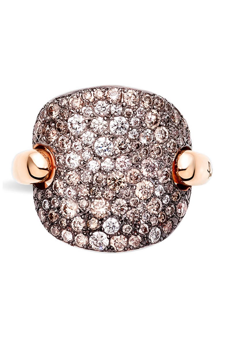 Sabbia Diamond Pavé Ring, Alternate, color, ROSE GOLD
