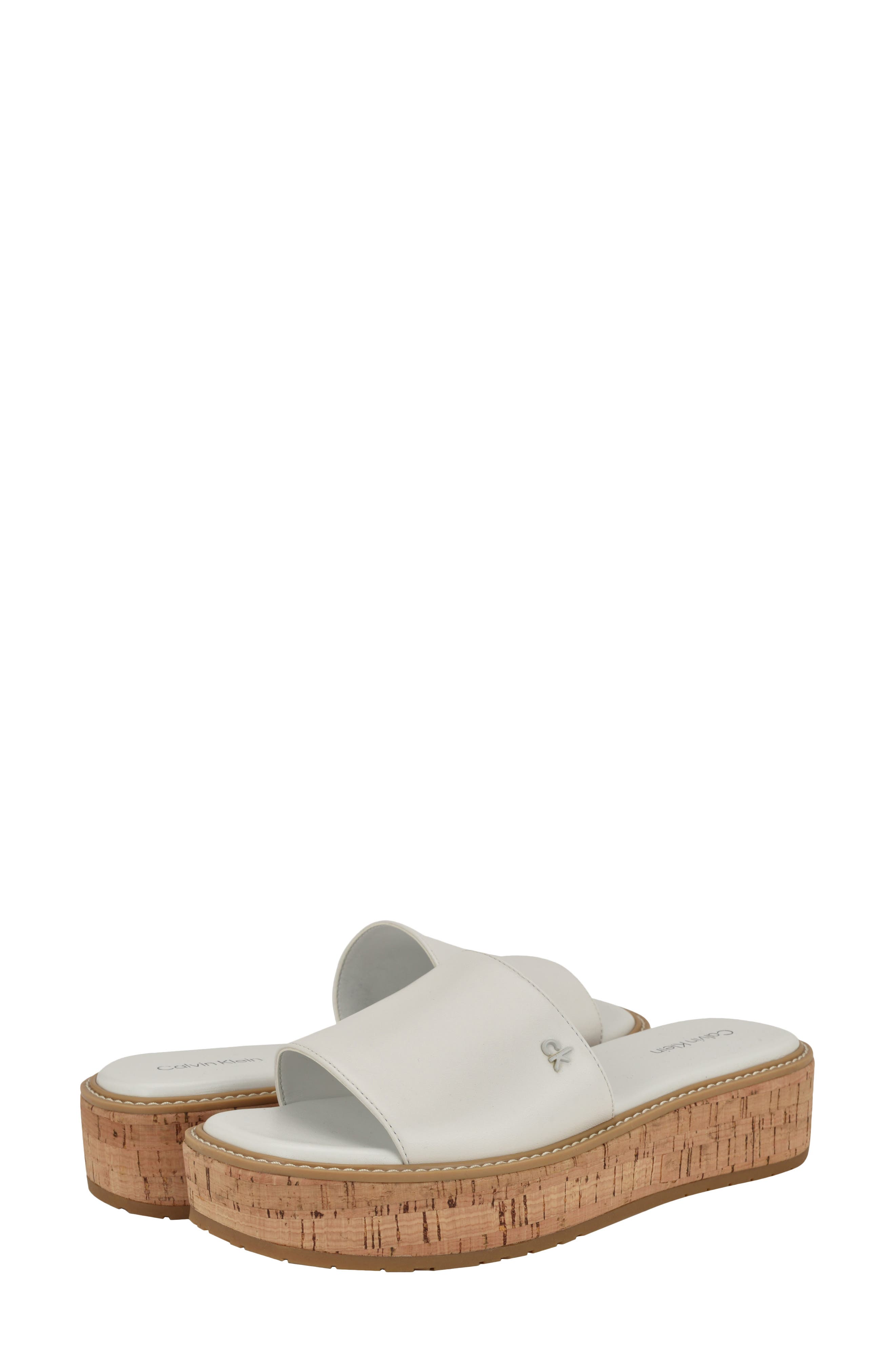 Calvin Klein Arzelia Platform Sandal, Alternate, color, 