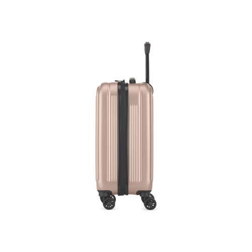Bugatti Singapore 2 Piece Hardside Luggage Set With Expansion In Metallic Pink