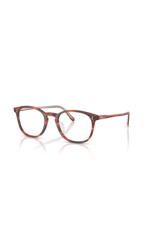 Oliver Peoples 49mm Square Optical Glasses In Brown