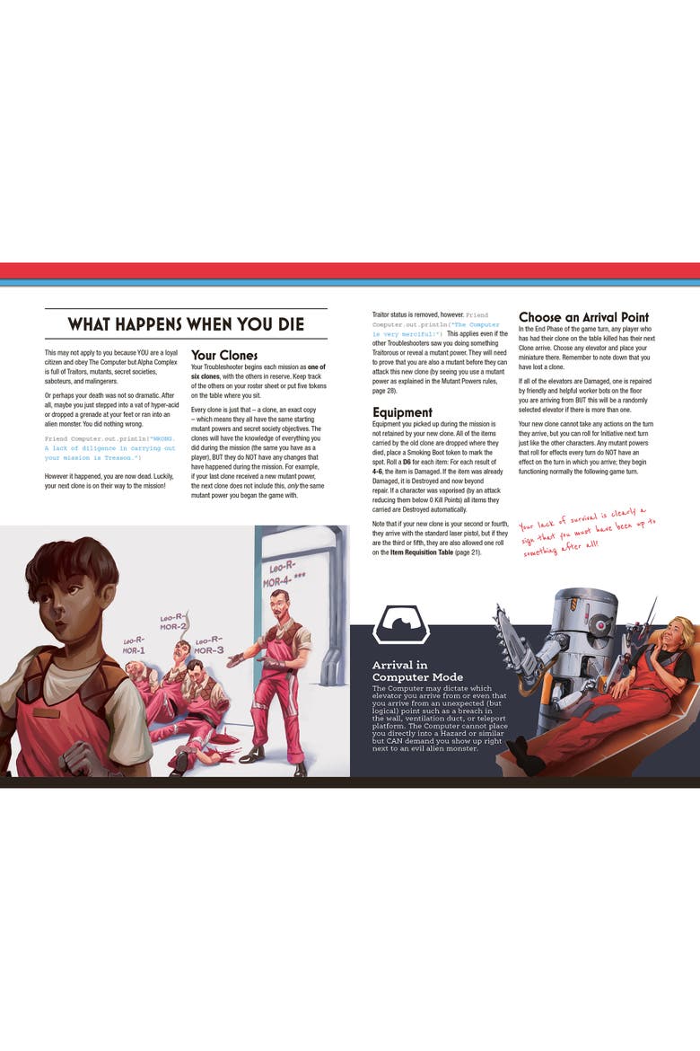 Modiphius Entertainment Paranoia Five Clones from Alpha Complex - RPG Book, Alternate, color, Multicolored