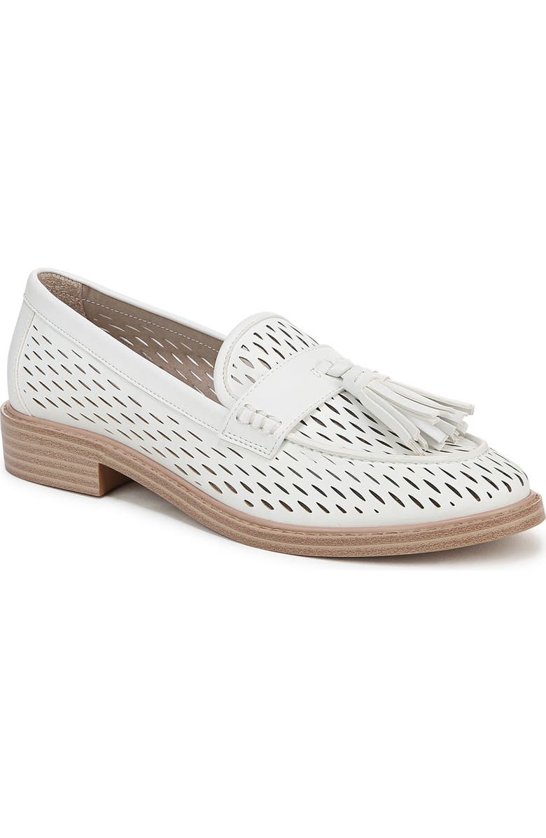 Franco Sarto Carolyn Low Tassel Loafer, Main, color, White