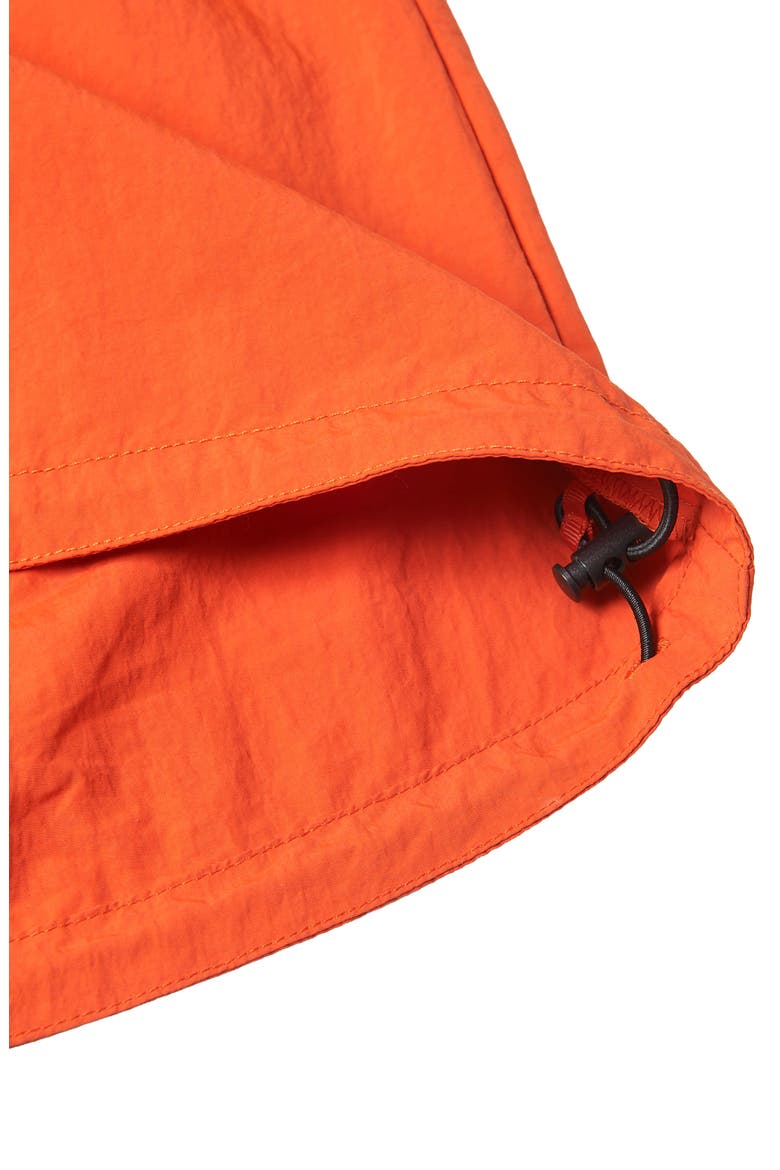 Packable Woven Midi Skirt, Alternate, color, ORANGE