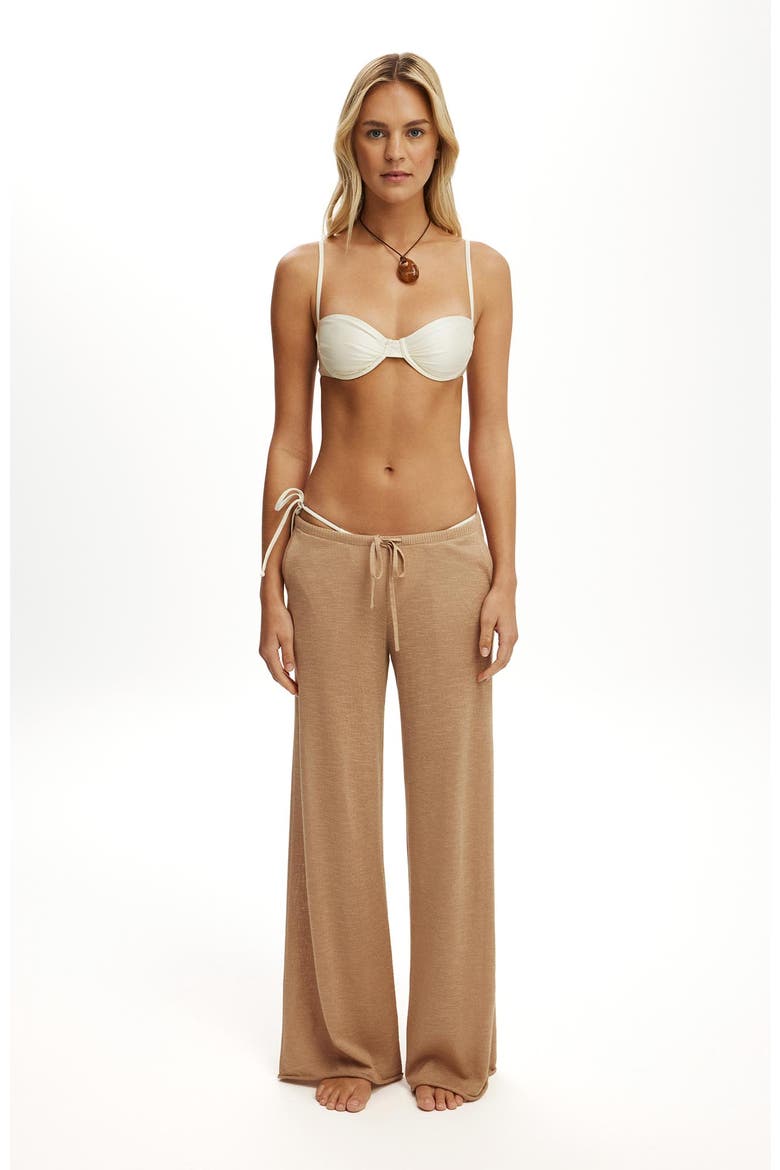 Women's Isla Knit Relaxed Pant, Alternate, color, Natural