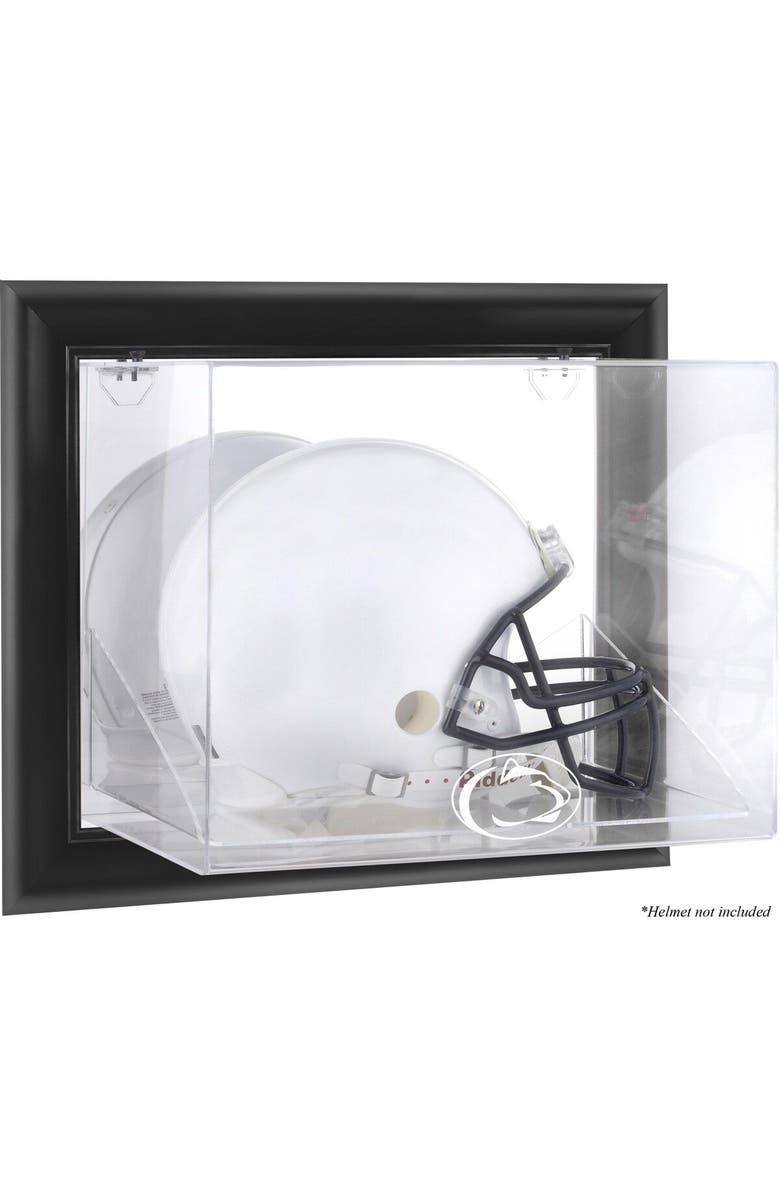 FANATICS AUTHENTIC Penn State Nittany Lions Black Framed Wall-Mountable Helmet Display Case, Main, color,
