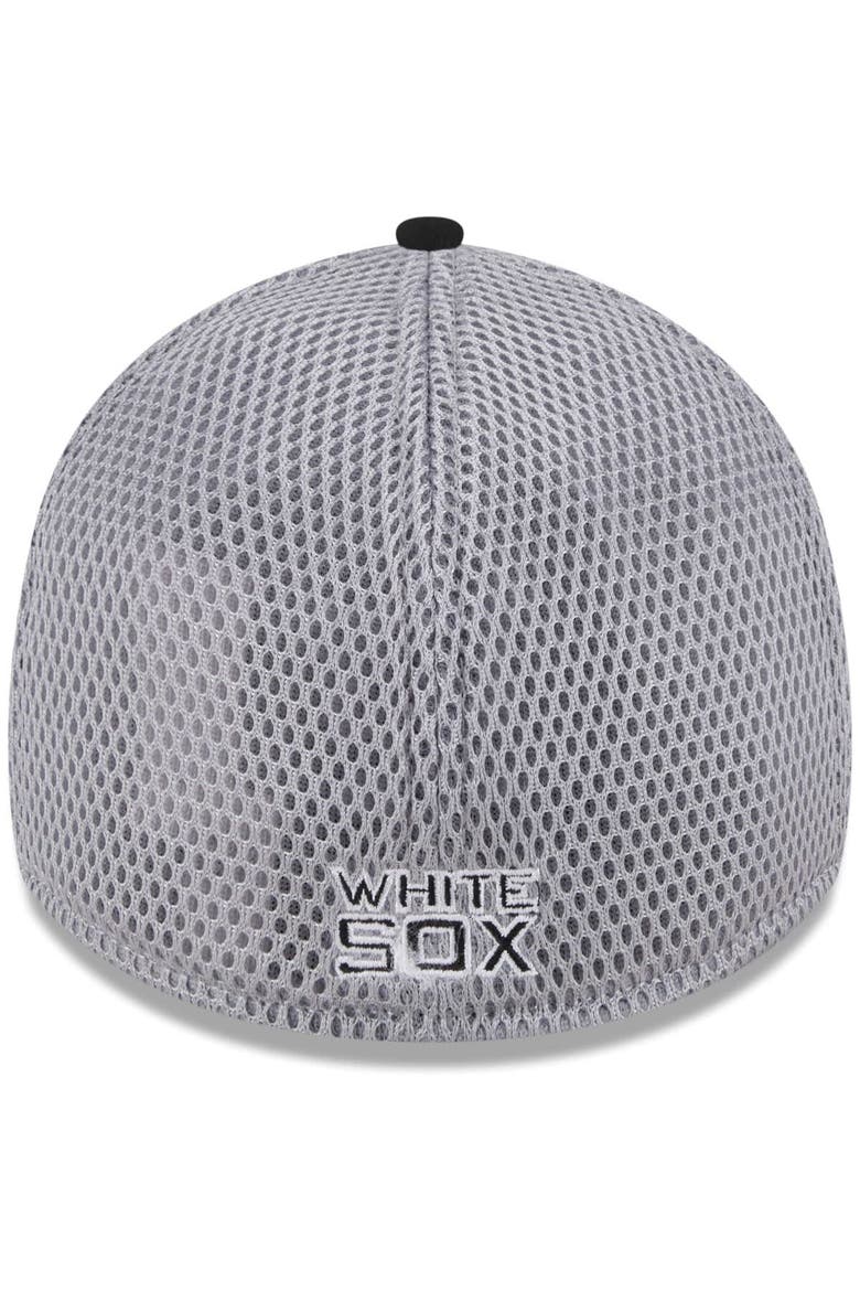 Men's New Era Black Chicago White Sox Neo 39THIRTY Flex Hat, Alternate, color, Black