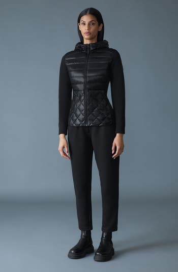 Agatha Mixed Media Down Jacket