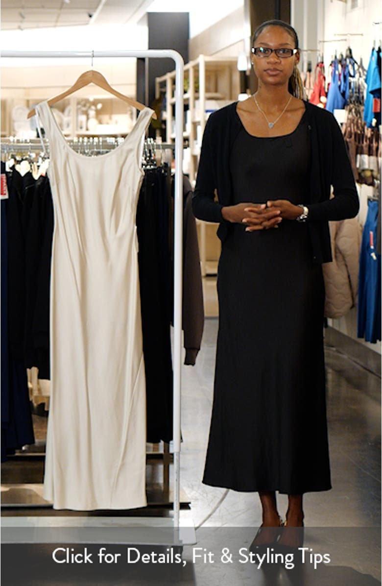 Coco Bias Cut Satin Tank Dress, sales video thumbnail