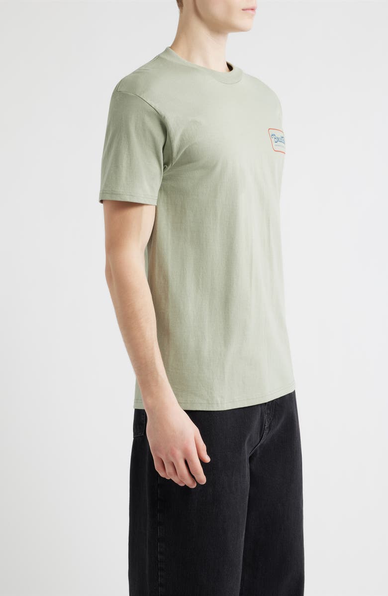 Brixton Grade Graphic T-Shirt, Alternate, color, Desert Green/Dark Navy/Amber