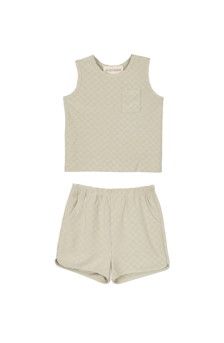 Mabel + Honey Check it out Two Piece Set, Alternate, color, Green