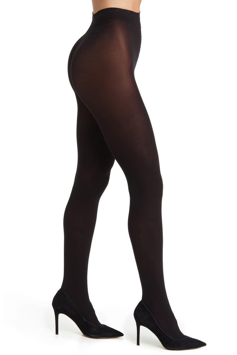 Double Face Opaque Reversible Tights, Main, color, BLACK-BORDEAUX