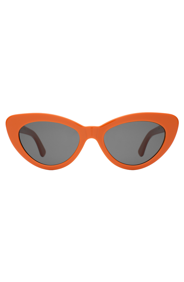 Illesteva Pamela Sunglasses, Main, color, Aperol / Grey