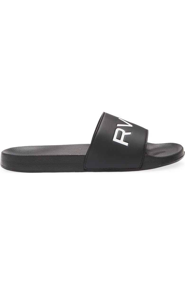 RVCA Sport Slide Sandal, Alternate, color, Black/ White