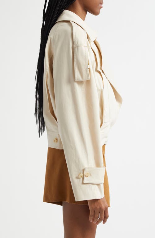 A.l.c Miles Oversized Stretch Cotton Jacket In Light Lime