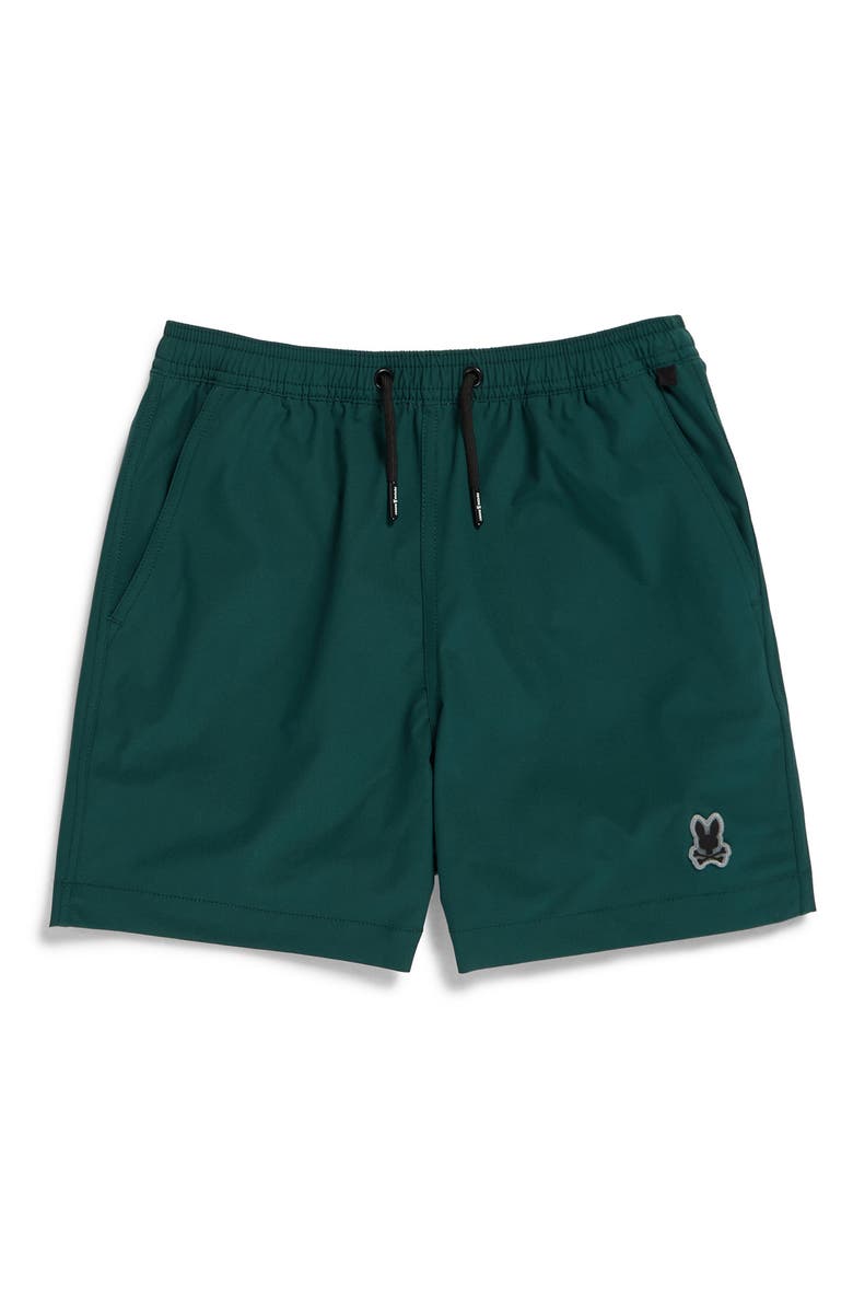 Psycho Bunny Kids' Palmview Hydrochromic Swim Trunks, Main, color, Sea Moss