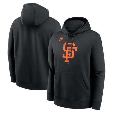 Men's Nike Black San Francisco Giants Cooperstown Collection Logo Club Pullover Hoodie